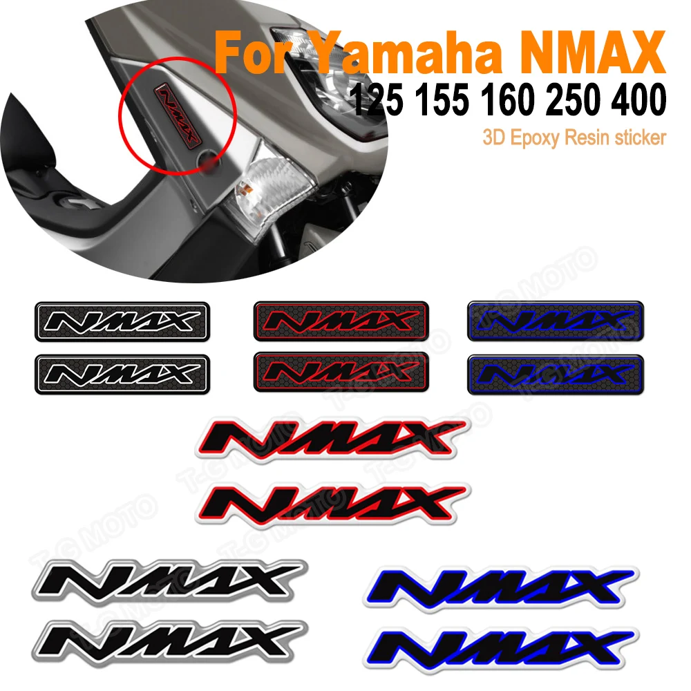 

For Yamaha NMAX N MAX N-MAX 125 155 160 250 400 3D Motorcycle Tank Pad Protection Decal Fish Bone Stickers Emblem