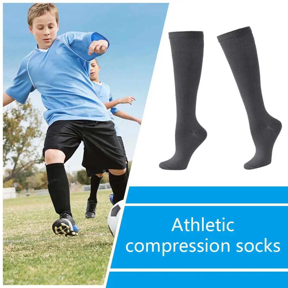 1 Pair Knee High Nurse Socks Energizing Comfort Women Men Athletic Socks Soft Sports Socks for Running/Walking/Cycling