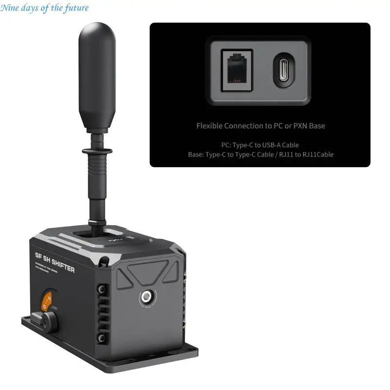 USB Truck Simulators Shifter 7 Forward 1 Reverse Gear Manual Transmission Shifter 16Bit Accuracy Aluminum For PC Game E65A