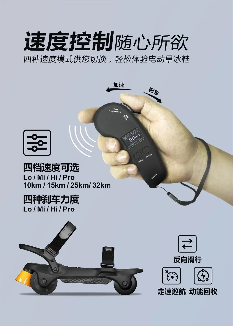 Folding Portable Electric Skateboard Shoes, For AIRTRIK-Ultra Electric Roller Skates, Travel Artifact Commuting Dog Walking
