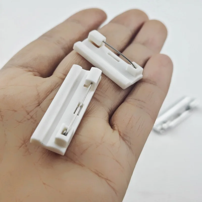 200 قطعة من البلاستيك دبوس الأمان بروش شارة كليب لوحة الصدر بطاقة شارة التبعي #3