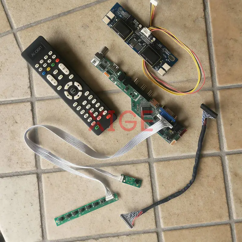 

Плата матричного контроллера подходит для HSD190ME12 HSD190ME13 HT190E01 HSD190MEN3 HDMI + VGA + AV + USB 4-CCFL 1280x1024 1280*1024 LVDS 30-контактный комплект