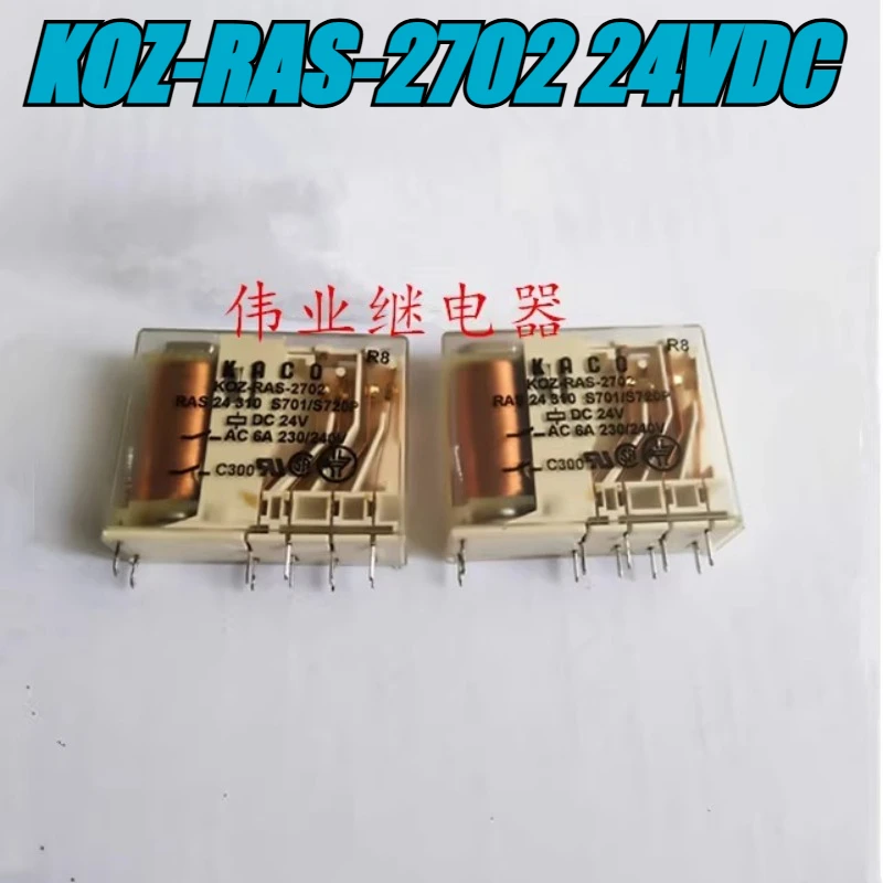 

(Б/у) 1 шт./лот, 100% оригинальное реле: KUZ-RAS-2702, 24 В постоянного тока, 10 контактов, реле безопасности