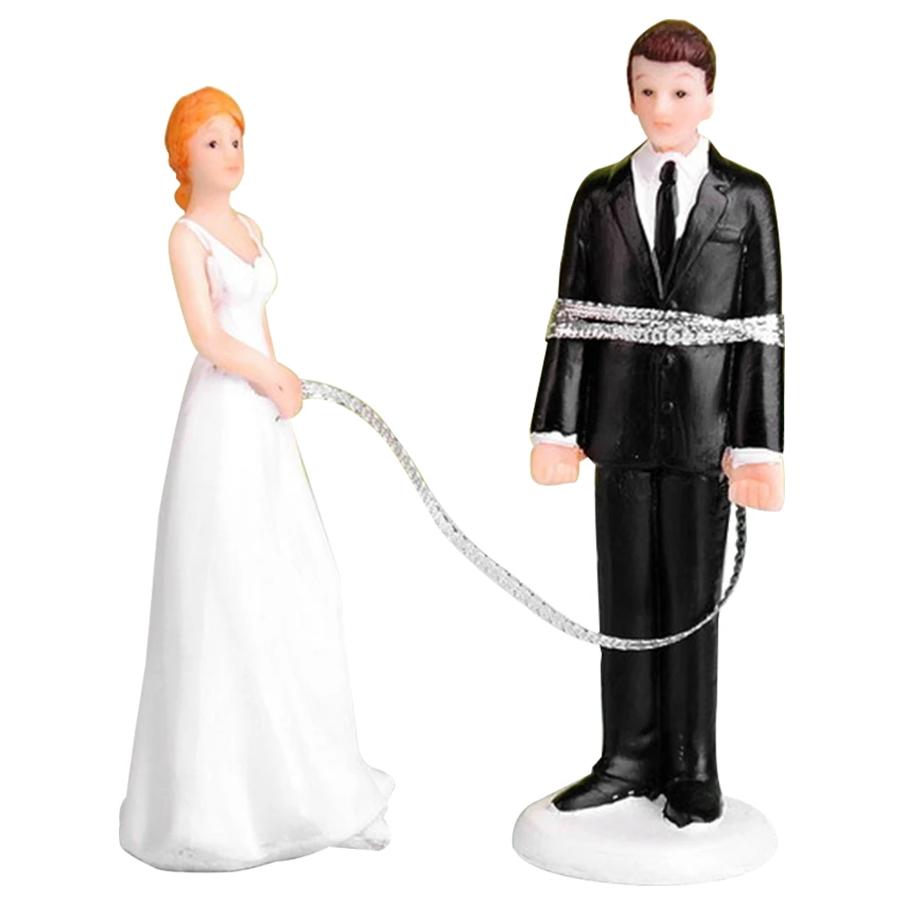 

Resin Bride Groom Cake Topper Elegant Wedding Decoration Couple Statues for Anniversary Engagement Ceremony Event Decorative