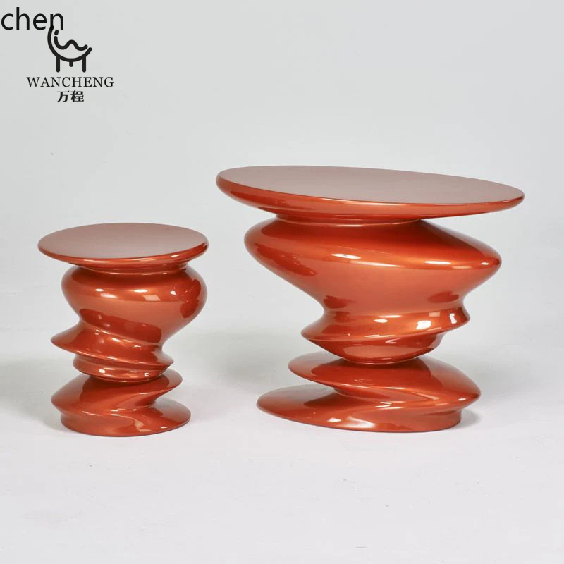 HT Creative Art Rochburg Spiral Coffee Table Living Room Leisure Sofa Side Table