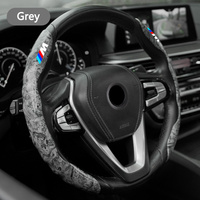 For BMW M X1 X3 X5 X6 G20 G30 F10 F15 F30 X7 E39 E46 E87 E90 E92 TPU Stylish Car Carbon fiber  Steering Wheel Cover Accessories