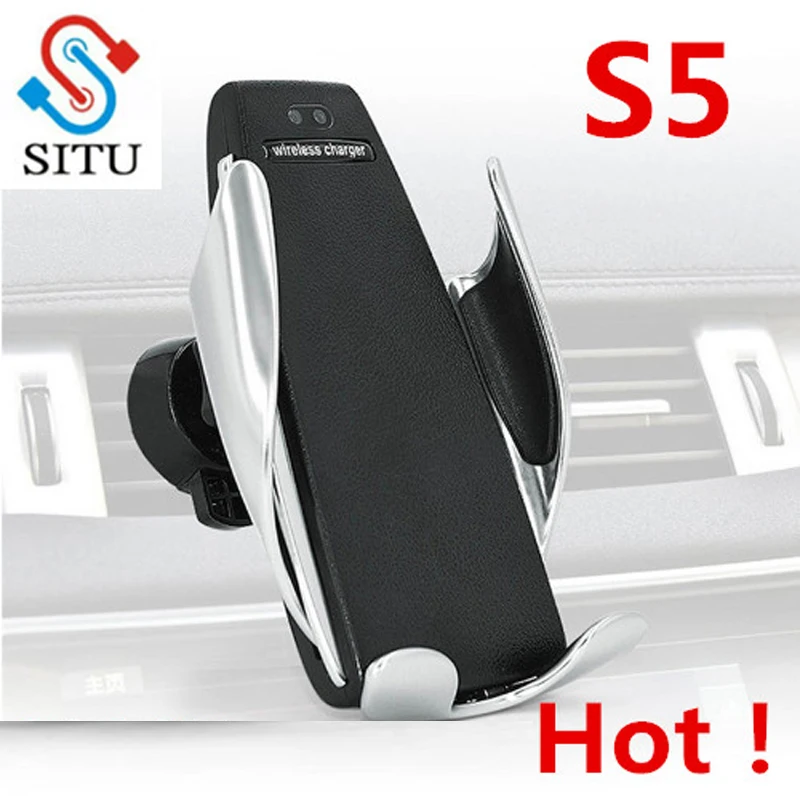 Automatic Clamping Wireless Car Charger For iphone Android Air Vent Phone Holder 360 Degree Rotation Charging Mount Bracket