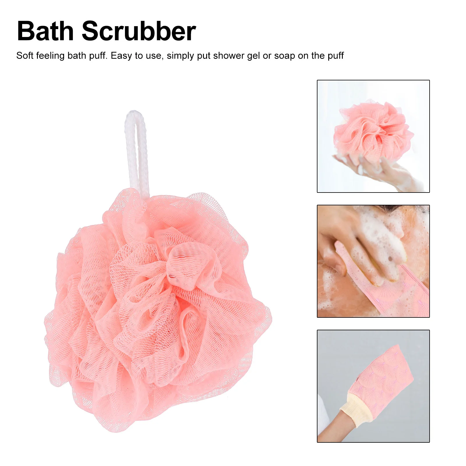 

Набор из 1 предмета: отшелушивающий банный ремень-мочалка с мягким длинным ремнем, шарик для душа, инструмент для глубокой очистки спины, полотенце для вытягивания грязи с кожи спины