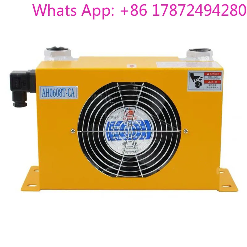 Air Cooling Oil Cooler Hardware Fan Hot Selling 0728 NEW AH0608T-CA 60L/min Hydraulic Air Cooler 110v/220v/24v Fuel