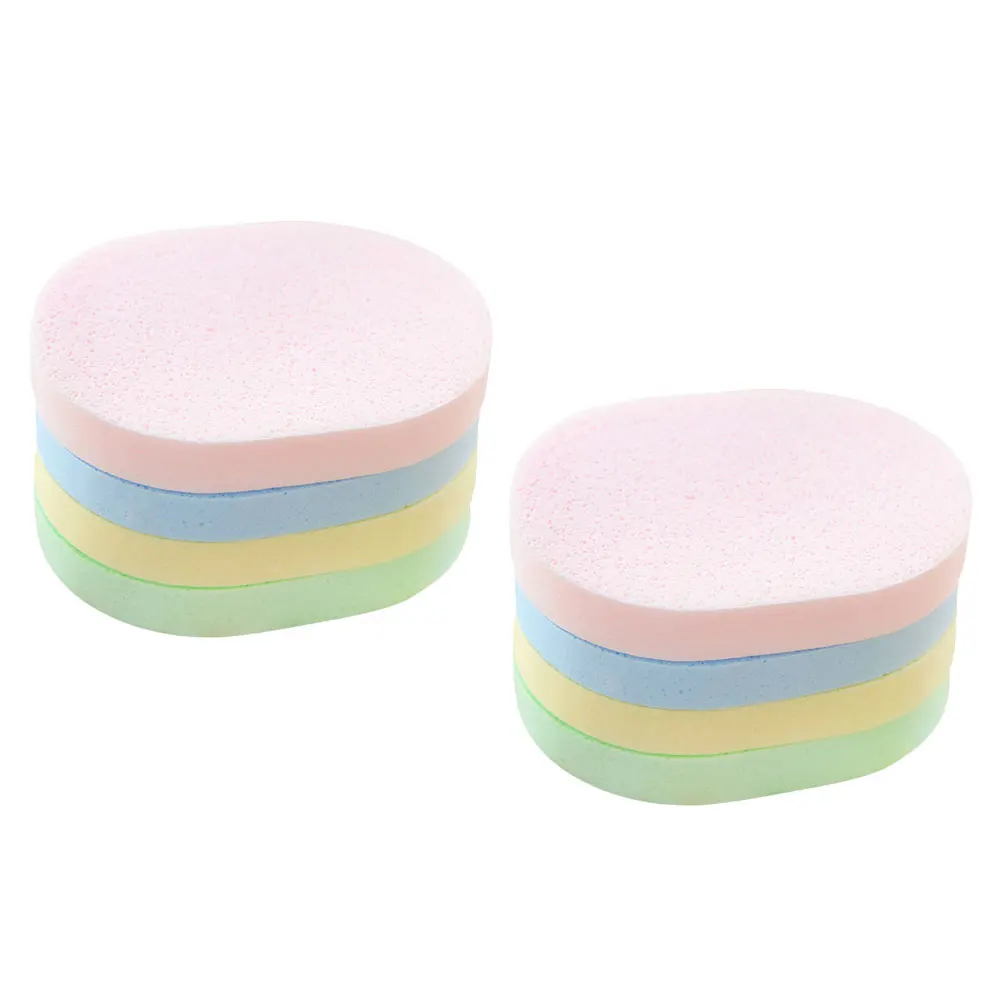 

8Pcs Facial Cleaning Soft Exfoliating Pads Gentle Skin Care Random Color Facial Sponges Face Cleaning Sponges