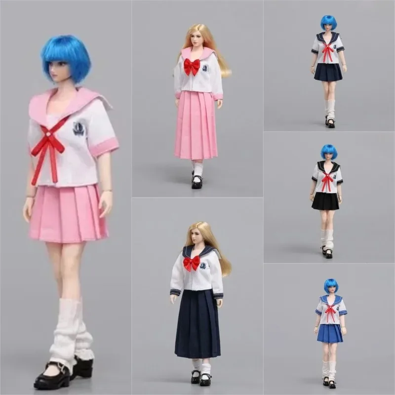 

CD047 1/12 Scale CDTOYS Sailor Uniform Jk Student Suit Set Clothes Outfit Model for 6'' Female Soldier Body in Stock