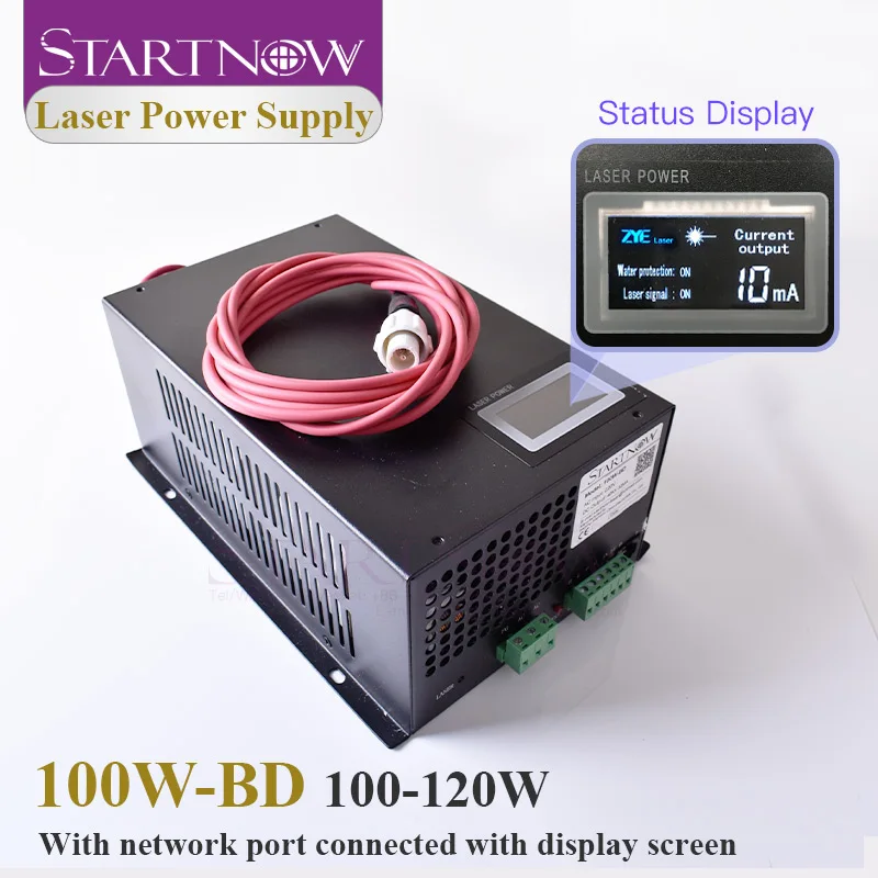 Startnow CO2 Laser Power Supply With 220V High Voltage With Network Port for CO2 Laser Tube Laser Cutting Part