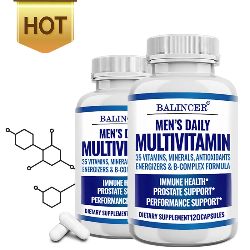 

Men's Multivitamin and Mineral Supplement - Antioxidant To Support Immunity, Energy, Stamina and Prostate Health