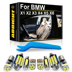 Car LED Interior Light Kit Canbus For BMW X1 E84 F48 X2 F39 X3 E83 F25 X4 F26 X5 E53 E70 F15 F85 X6 E71 Auto Indoor Lamp ABRIGHT