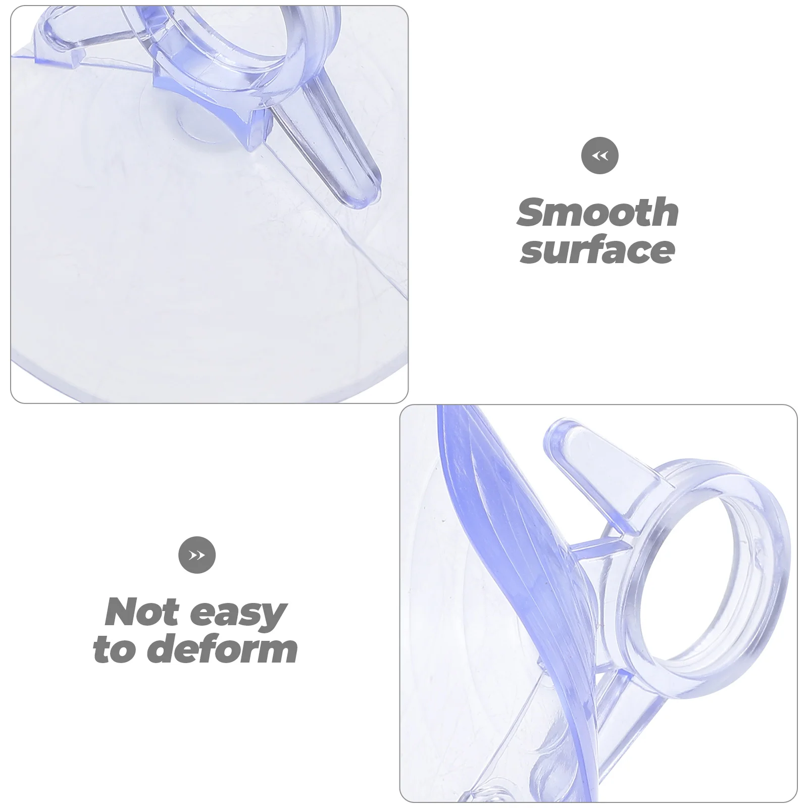 

100pcs Strong Adhesive Holder Transparent Small Plastic Suction Cups for Visor Window Glass Automotive for Home