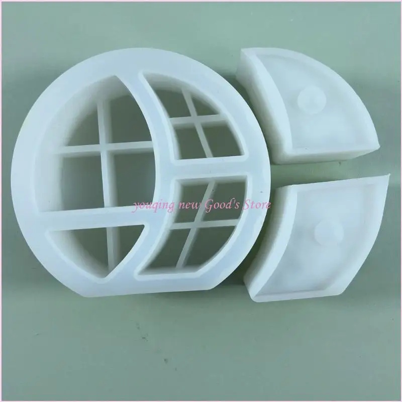 57QA قوالب صب الراتنج متعددة الاستخدامات على شكل قمر ونجمة قوالب صندوق تخزين سيليكون #5