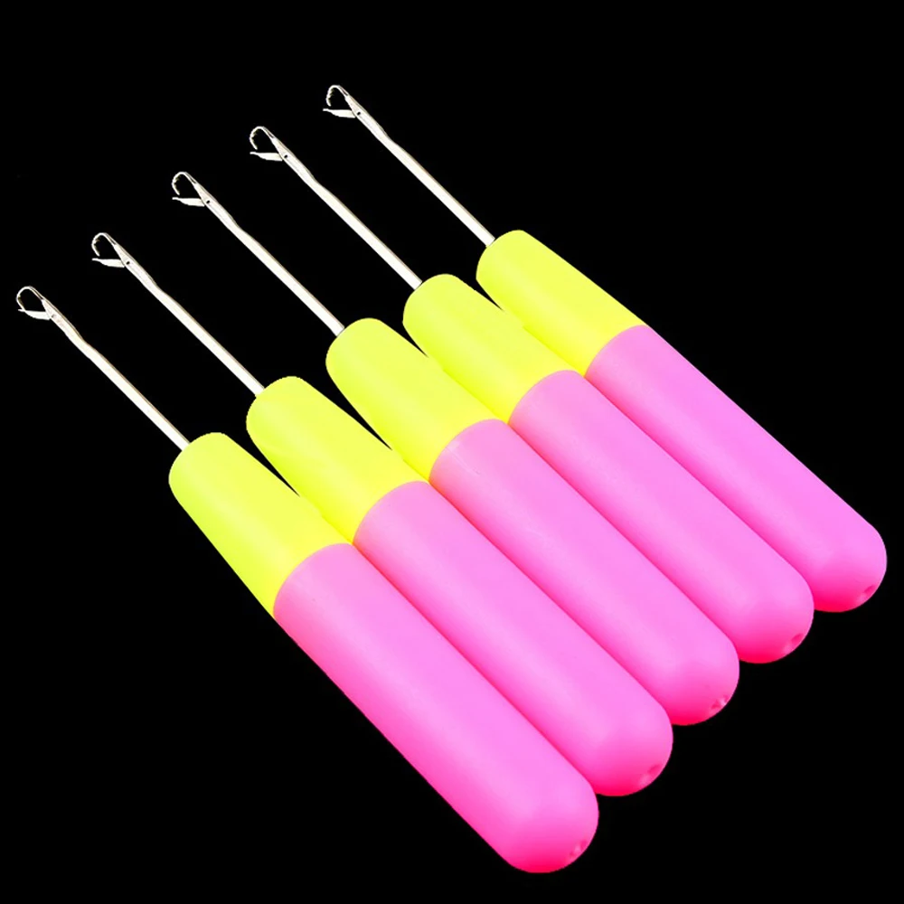 Plussignature البلاستيك إبرة كروشيه لصنع شعر مستعار كروشيه هوك إبرة ل Dreadlock الشعر النسيج متماسكة جديلة 1 قطعة مزلاج إبرة الكروشيه