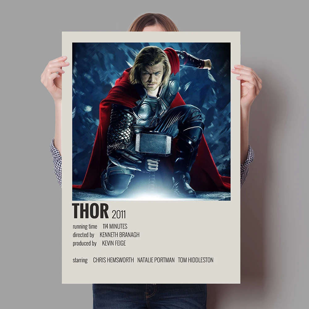 Marvel Superhero Minimalist Poster Avengers Thor Loki Canvas Painting Wall Art Picture Living Room Study Modern Home Decor