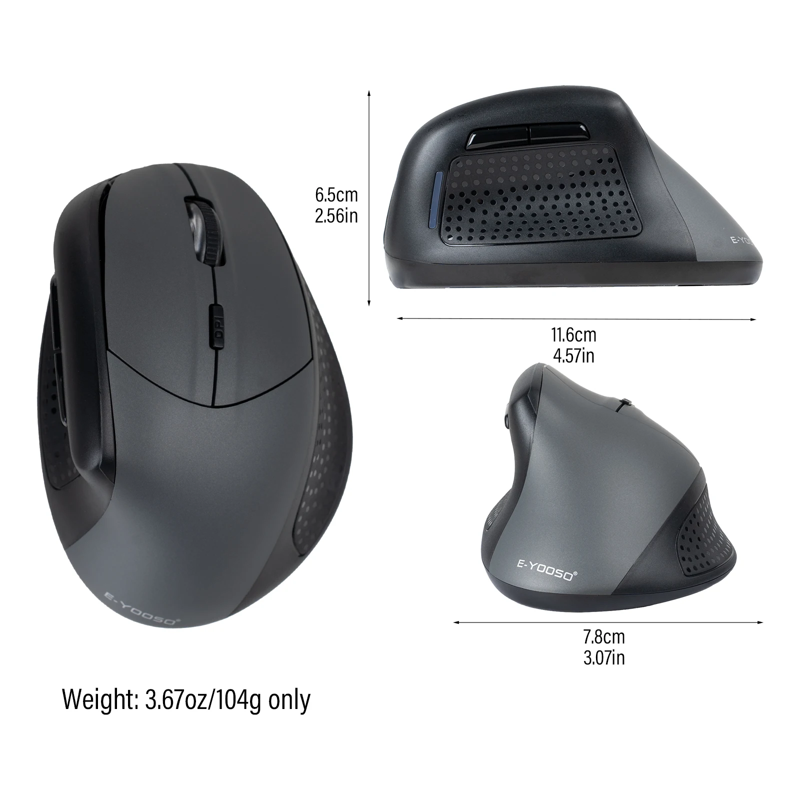 เมาส์ FocusOnPC X-45 แบบแนวตั้ - Vertical Mouse Rechargeable Bluetooth บทวิจารณ์และราคา