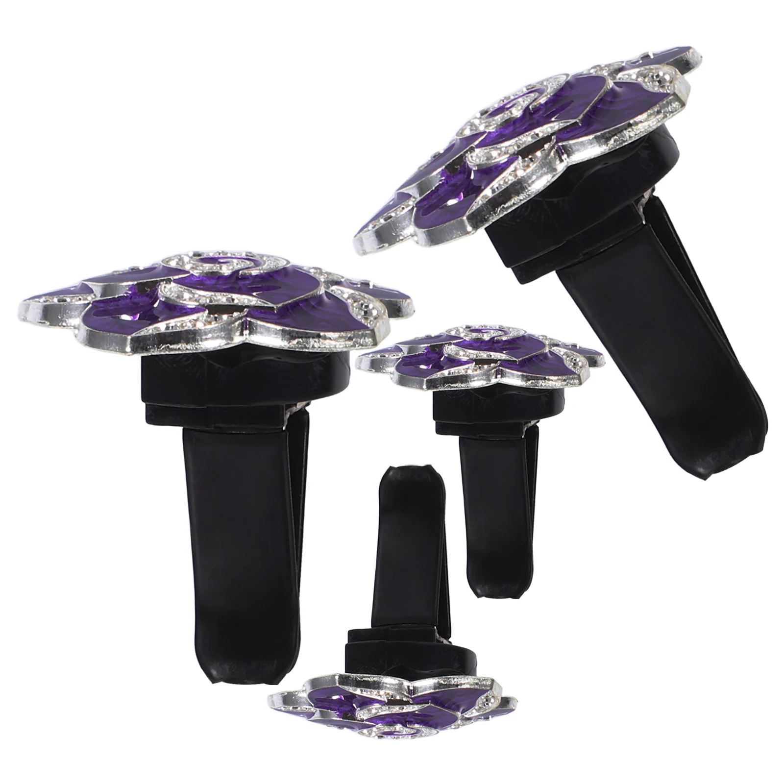 

4 pcs Camellia Air Vent Clip Perfume Holder Flower Shape Auto Accessories Cute Car Interior Decor Durable Ventilation Outlet