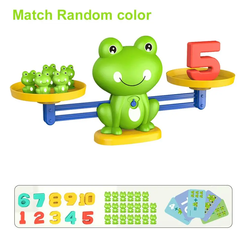 Brinquedos de Matemática Digital Frog para Crianças, Alunos do Jardim de Infância, Kit de Auxílio ao Ensino Matemático para Educação Infantil