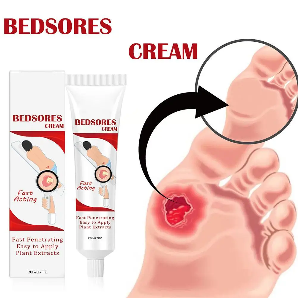 Dekubitus-Behandlungscreme, Hautdruck, Geschwüren, Anti-Bettwunde, Heilung von Wunden, Körperpflege, Entfernung von Rotten, Dekubitus-Pflegecreme