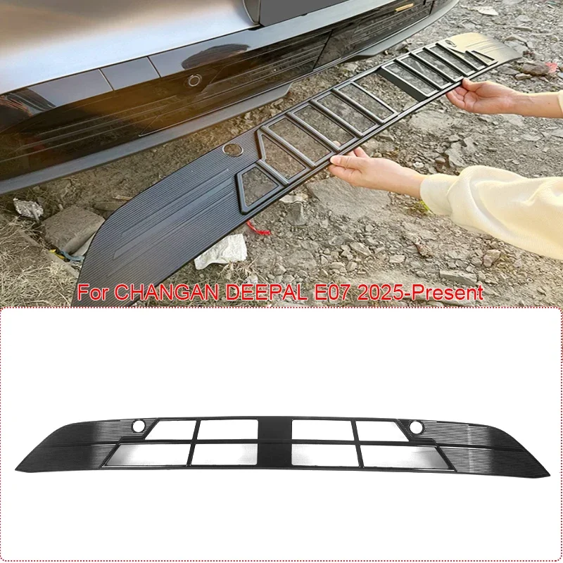 

Car Modify Front Bumper Center Intake Grille Cover For CHANGAN DEEPAL E07 2025-2026 Auto Front Buckle Insect Proof Net Accessory