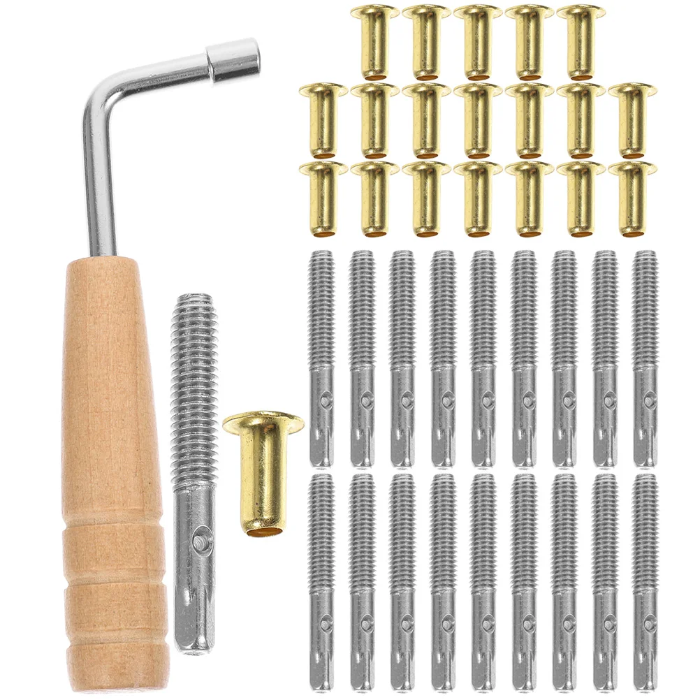 

1 Set String Tuning Replacement Accessory Kit Tuning Wrench Fixing Tool Professional Musical Instrument Part Lyre Harp Supply