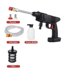 70Bar sem fio elétrico de alta pressão lavadora recarregável Car Wash Gun pistola de água elétrica espuma máquina compatível Makita bateria