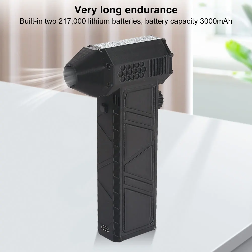 130000RPM Powerful Airflow Violent Air Blower Brushless Motor High Power Duct Fan 3000mAh Handheld Duct Fan Dust Cleaning Tools