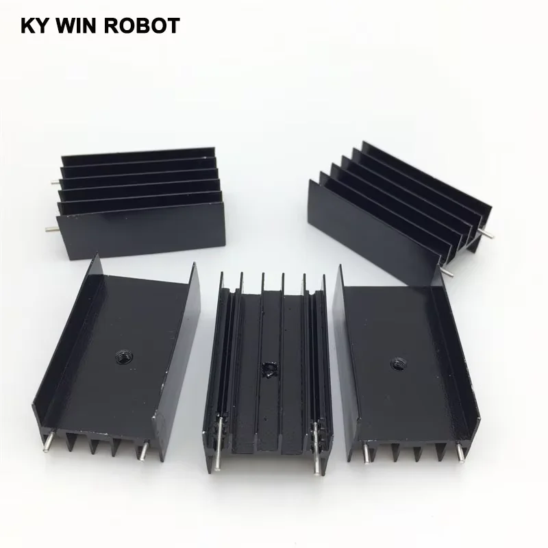 5 pcs Aluminium TO-220 Heatsink TO 220 Heat Sink Transistor Radiator TO220 Cooler Cooling 23*16*40MM With 2 Pins