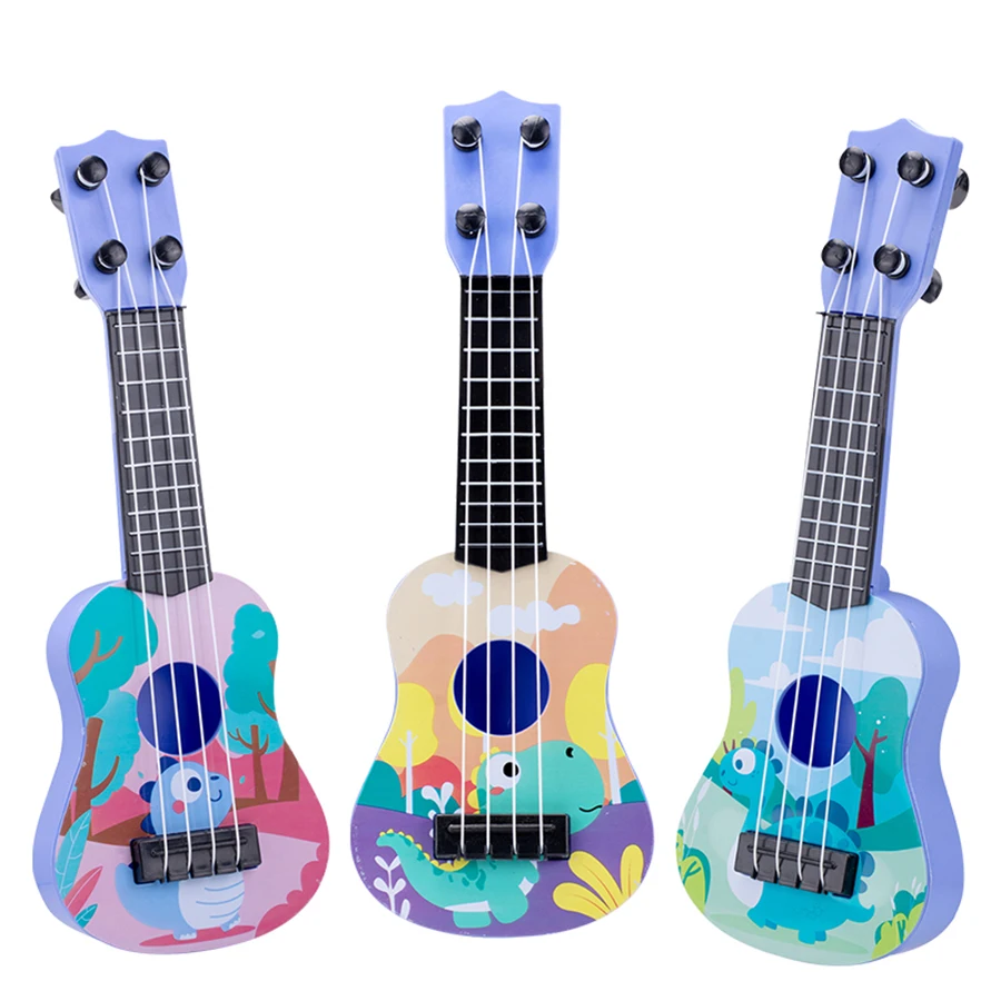 Mini ukelele de juguete para niños y niñas, instrumento educativo de guitarra, regalos para niños