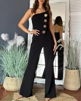 Elegant Jumpsuit for Women Dressy Sexy Off Shoulder Wide Leg Pant Suit One Piece Party Outfits - Image 2