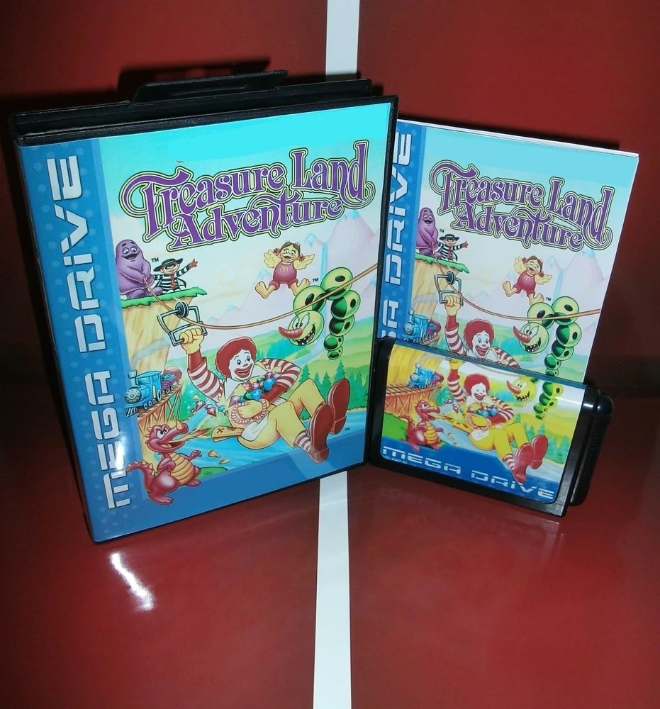 

New Arrival Treasure Land 16bit MD Game Card With Retail Box & Manual Book For Sega Mega Drive/ Genesis