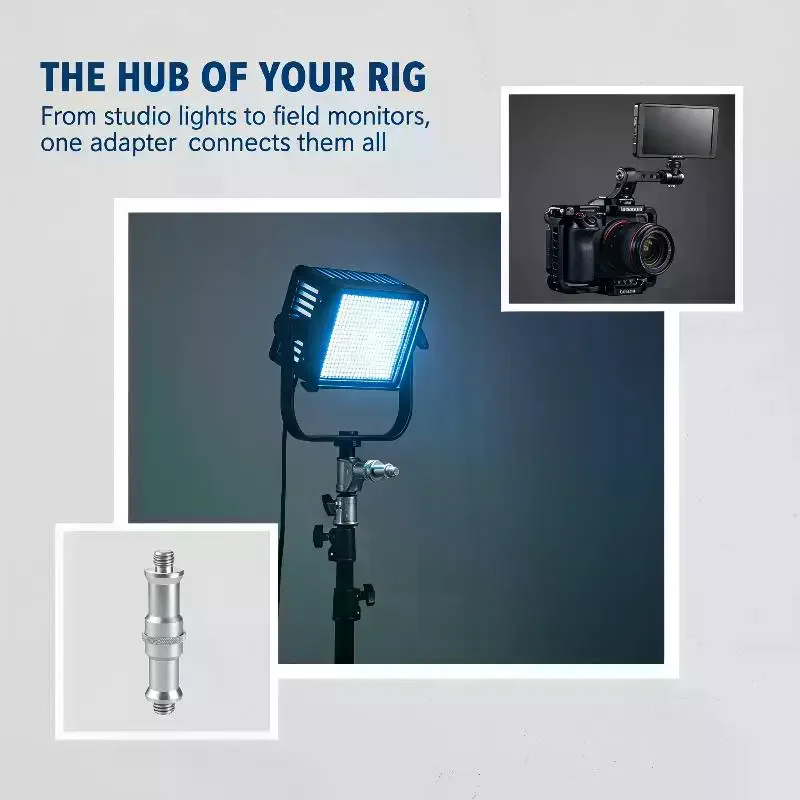 Rust Resistant Thread Screw Adapter 3/8 to 1/4 1/4 to 1/4 Converter for Light Stand Tripod Camera Mount Accessories