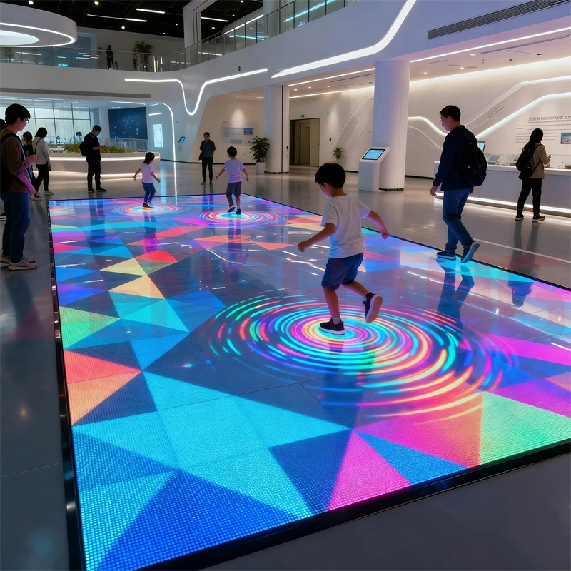 شاشة عرض LED تفاعلية مقاومة للماء لشريحة ألعاب الرقص وشريحة المسرح #4