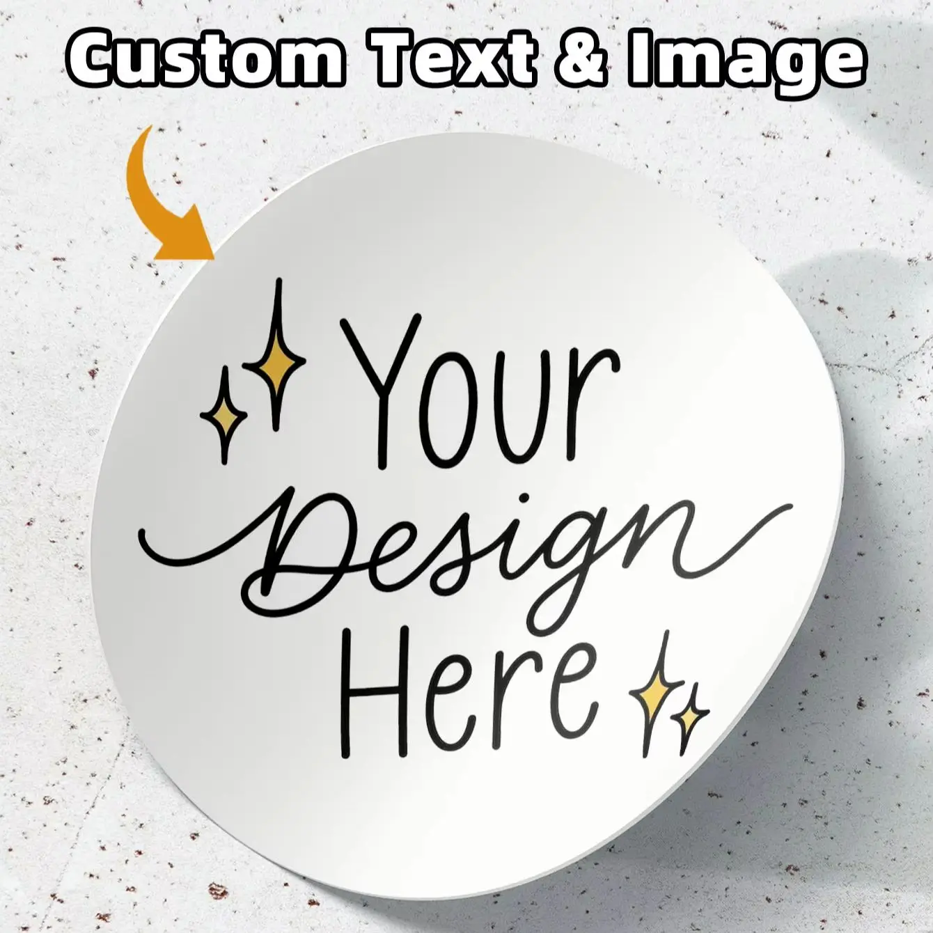 1‑768Pcs Custom Stickers Round, Personalized Image & Text Labels for Friends, Birthday Gift Wraps, Party Favor & Keepsake Decor