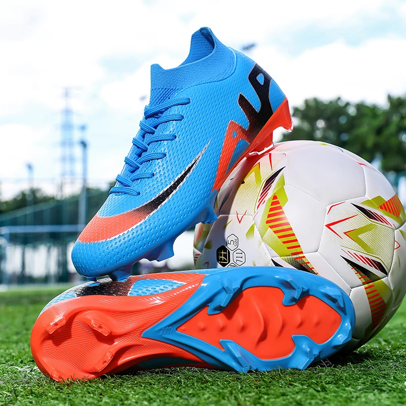 

Профессиональные футбольные бутсы мужские новые уличные футбольные бутсы с длинными шипами легкие удобные тренировочные высокие спортивные бутсы