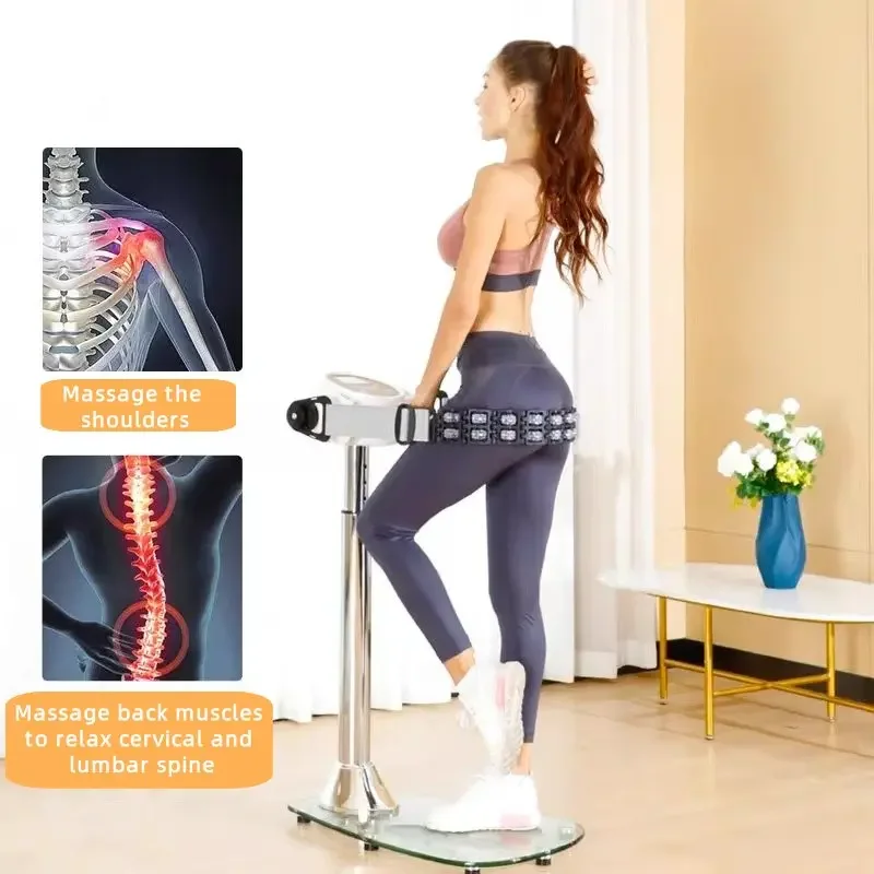 

Home shaker vibration massage waist shaping machine standing leg slimming wonder fat-burning exercise and fitness equipment