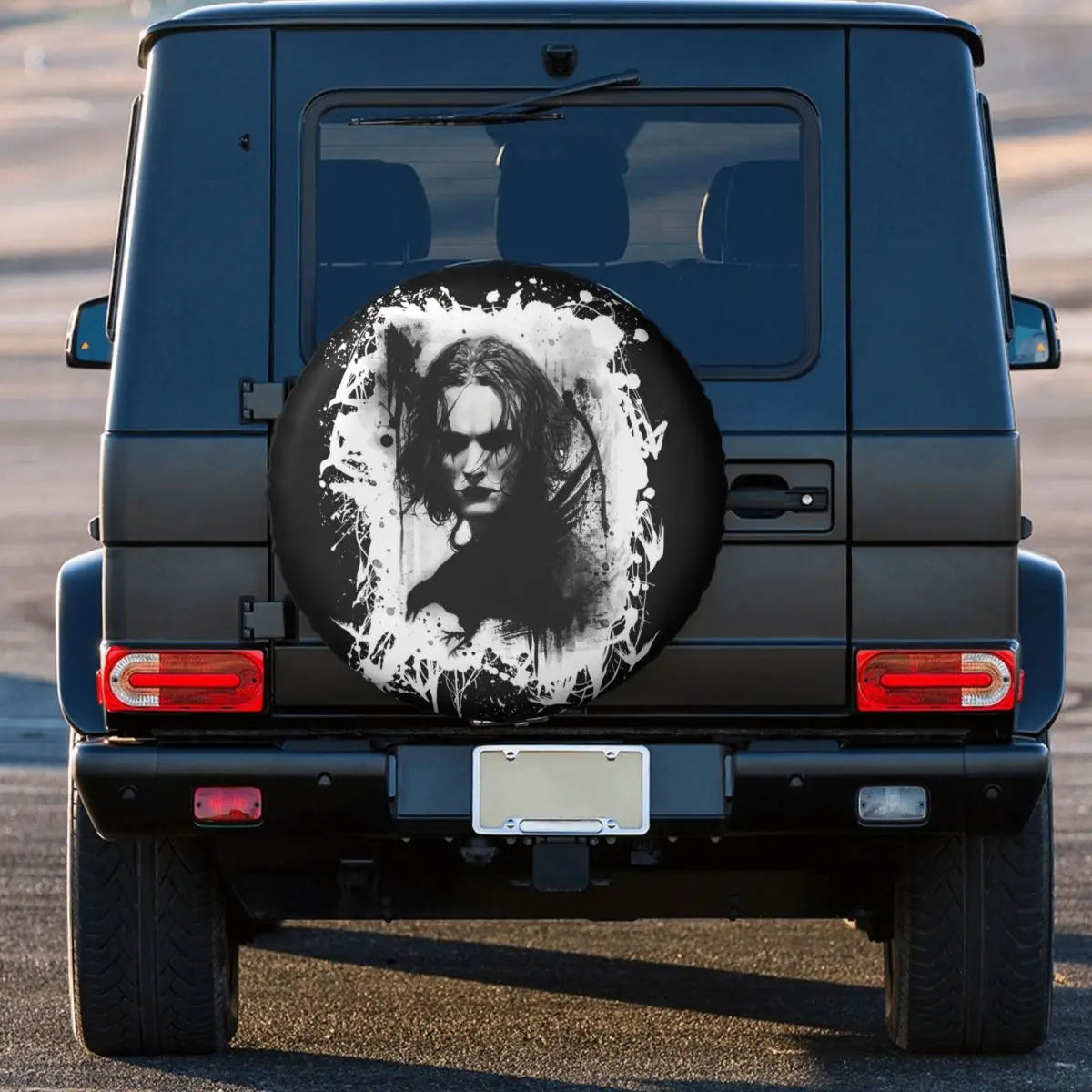 Custom Eric Draven- The Crow Spare Tire Cover for Jeep SUV RV 4WD Trailer 4x4 Wheel Protector Covers 14