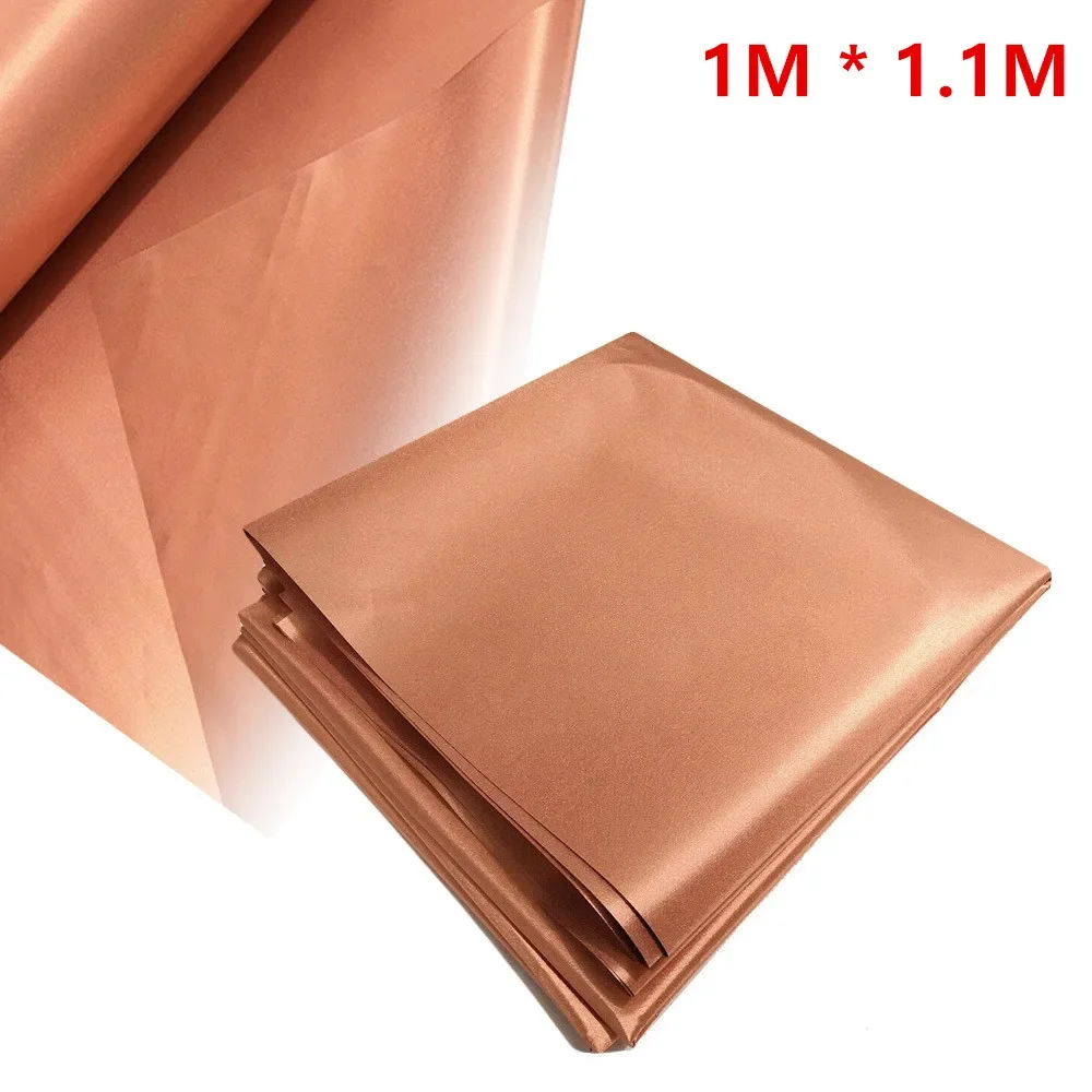 

Pure Copper Fabric Blocking RFID/RF-Reduce EMF/EMI Protection Cloth Shielding Signals (WiFi, Cell, Bluetooth) Anti-radiation