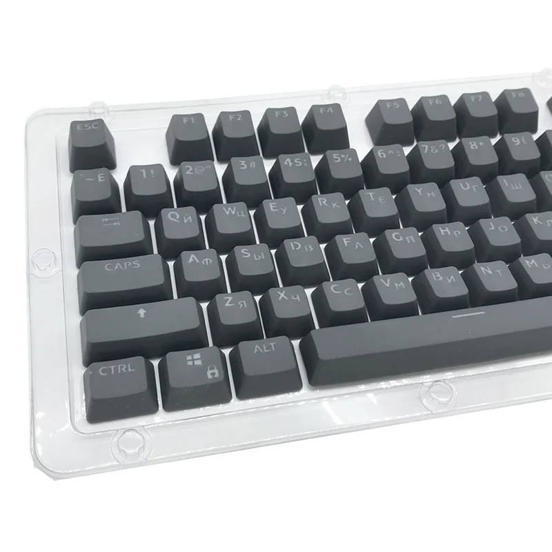 

AEE7-104 клавиши Ретро круглые колпачки для клавиш Double Shot DIY русская английская подсветка PBT колпачки для пишущей машинки для стильного игрока с подсветкой