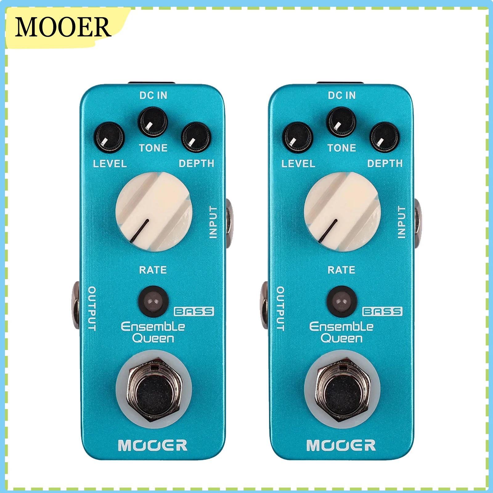 

MOOER Ensemble Queen Guitar Effect Pedal Chorus Bass Guitar Pedal True Bypass Warm Smooth Effect for Electric Guitar