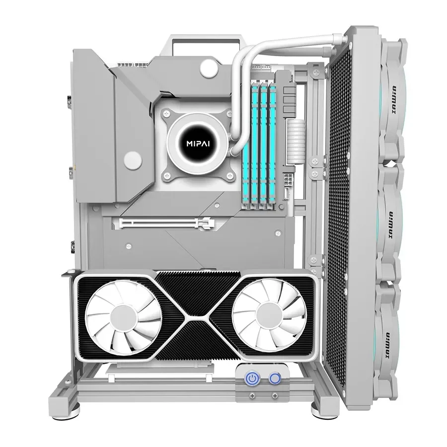 DIY szafka dla graczy ITX MATX ATX otwarta obudowa komputera rama ze stopu aluminium pulpit przenośny stojak na komputer DIY spersonalizowana obudowa