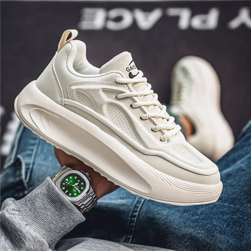 

Men's Shoe Breathable Thick Soled Casual Sneakers Outdoor Running Four Seasons New Tennis Men Soft Soles Comfort Male Sneakers