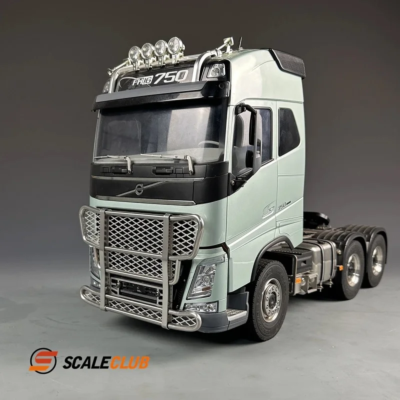 Scaleclub modelo 1/14 para scania 770s, barra de proteção de metal atualizada, cerca animal, bullpen para tamiya luu rc, caminhão, reboque, basculante