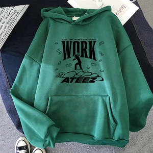 Ateez Gotta Work, Para, Efsane, Kadınlar için Kapüşonlu Sweatshirt, Sweatshirt Tavşan Kawaii, Yünlü Kazak, Unisex, Kapüşonlular, Estetik Harajuku, Bağbozumu, Sıcak 8 en çok satan giyim ateez-no. 8