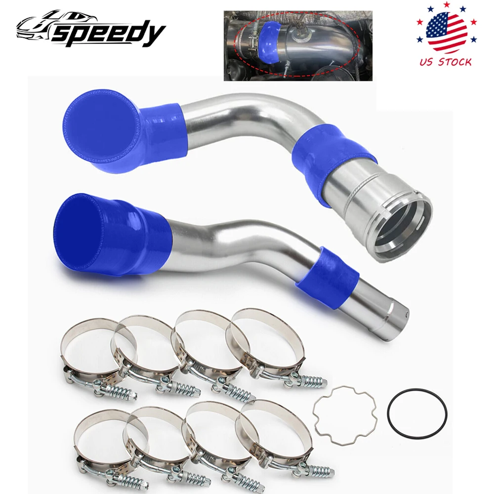 ترقية أنابيب المبرد الداخلي البارد والساخن لسيارة فورد 6.7L Powerstroke ديزل 2011-2016 أزرق