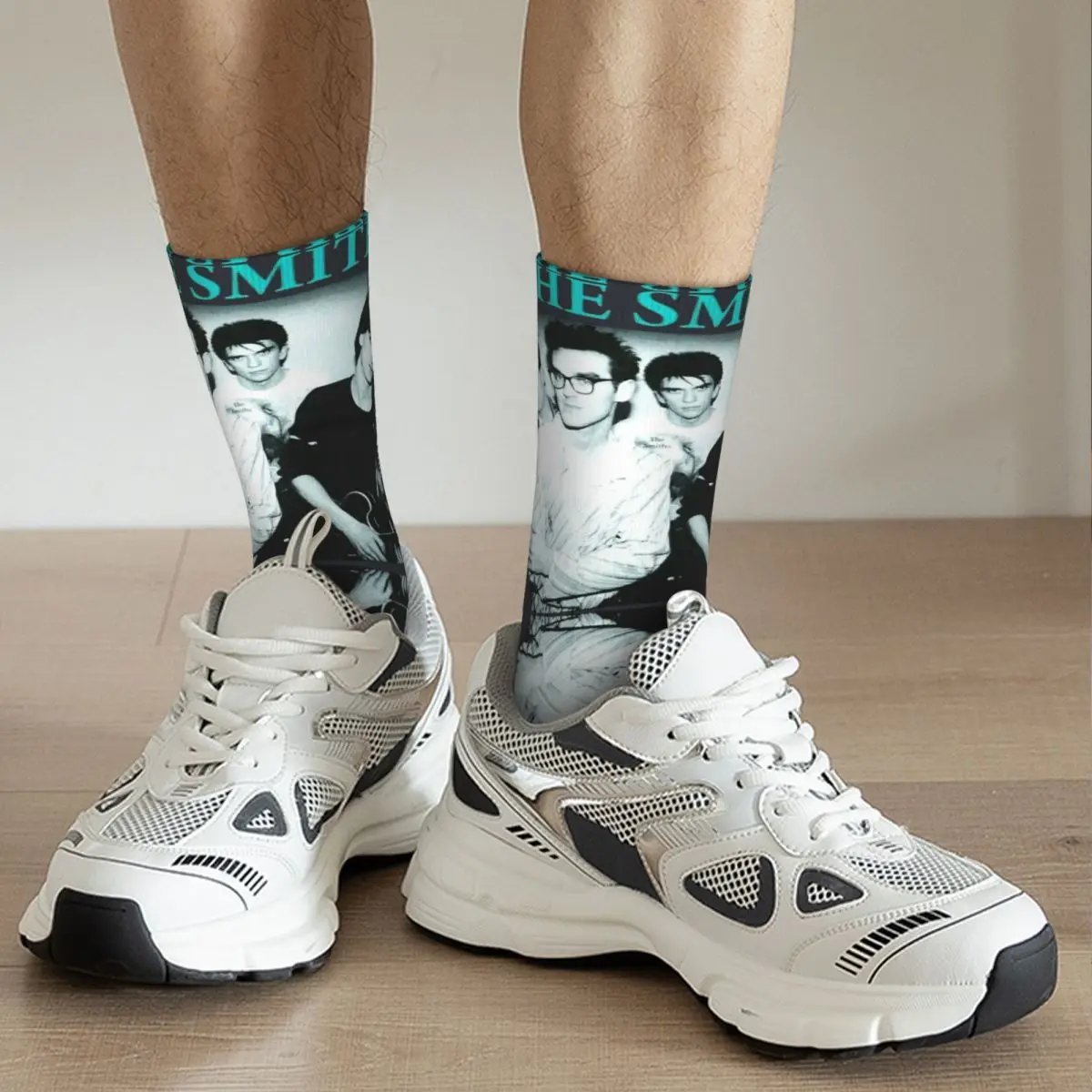 Chaussettes de compression pour hommes, Elin, British Rock Bands in The 80s, Harajuku, The Smiths, Quality Pattern, Crew, Nouveauté