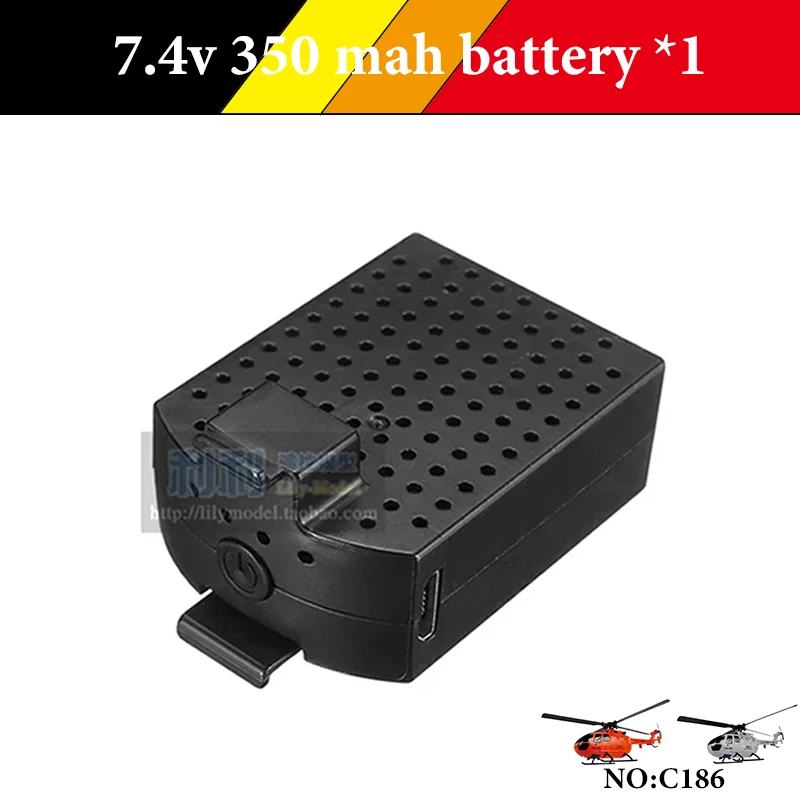 Original Ersatzteile 7,4 V 350 mAh Lipo Batteriefo: RC ERA C186 BO-105 / E120 4CH Flybarless RC Hubschrauber